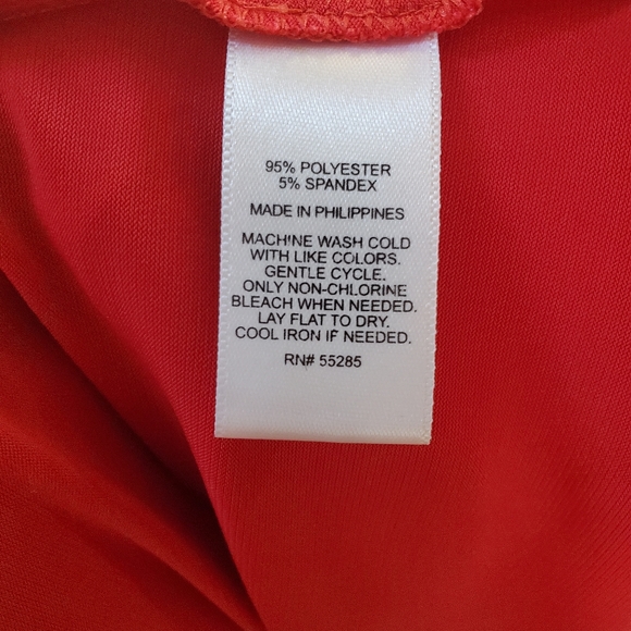 Vintage Ruffle blouse red, Small/Medium - Picture 7 of 7